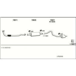 Išmetimo sistema WALKER LR50009