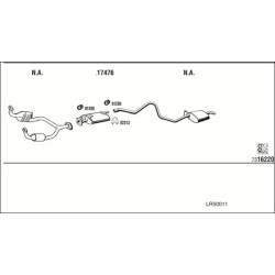 Išmetimo sistema WALKER LR50011
