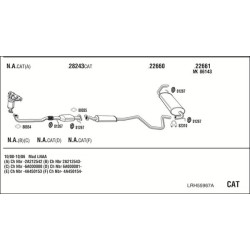Išmetimo sistema WALKER LRH55967A