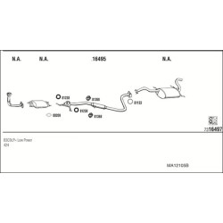 Išmetimo sistema WALKER MA12105B