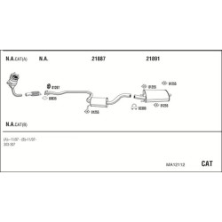 Išmetimo sistema WALKER MA12112