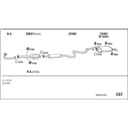 Išmetimo sistema WALKER MA20103