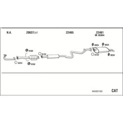 Išmetimo sistema WALKER MA20105