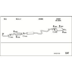 Išmetimo sistema WALKER MA20106