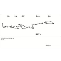 Išmetimo sistema WALKER MA20121
