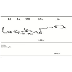 Išmetimo sistema WALKER MA20122