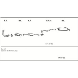 Išmetimo sistema WALKER MA20123