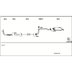 Išmetimo sistema WALKER MA20136