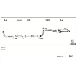 Išmetimo sistema WALKER MA20140