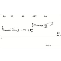 Išmetimo sistema WALKER MA20150