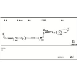 Išmetimo sistema WALKER MA20151