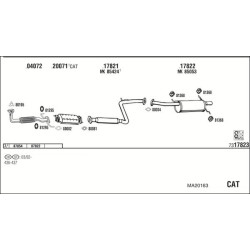 Išmetimo sistema WALKER MA20163