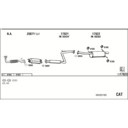 Išmetimo sistema WALKER MA20165