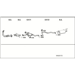 Išmetimo sistema WALKER MA20172