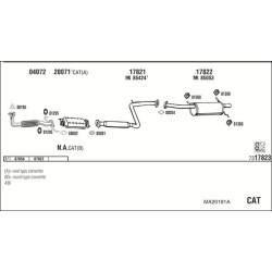 Išmetimo sistema WALKER MA20191A