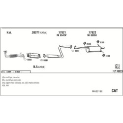 Išmetimo sistema WALKER MA20192