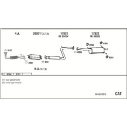 Išmetimo sistema WALKER MA20193