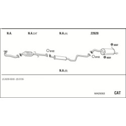 Išmetimo sistema WALKER MA25002