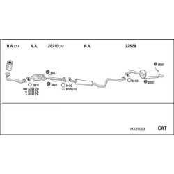 Išmetimo sistema WALKER MA25003
