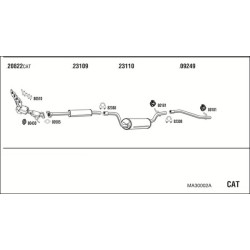 Išmetimo sistema WALKER MA30002A