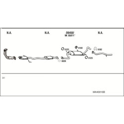 Išmetimo sistema WALKER MA40015B