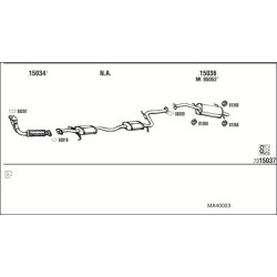 Išmetimo sistema WALKER MA40023