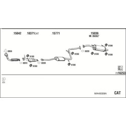 Išmetimo sistema WALKER MA40028A