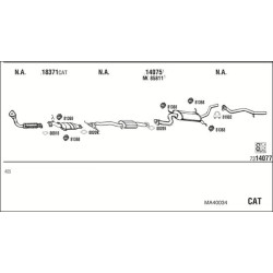 Išmetimo sistema WALKER MA40034