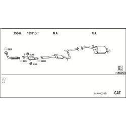 Išmetimo sistema WALKER MA40035B