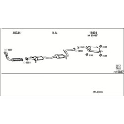 Išmetimo sistema WALKER MA40037