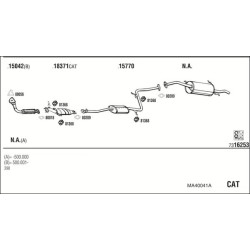 Išmetimo sistema WALKER MA40041A