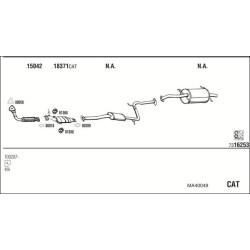 Išmetimo sistema WALKER MA40049