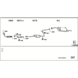 Išmetimo sistema WALKER MA40063A