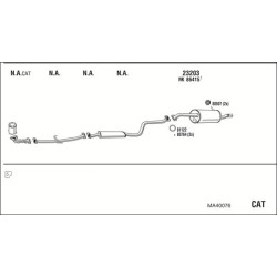 Išmetimo sistema WALKER MA40076