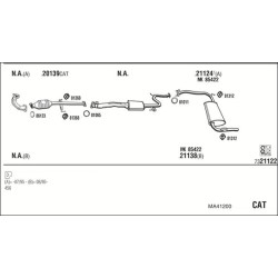 Išmetimo sistema WALKER MA41200