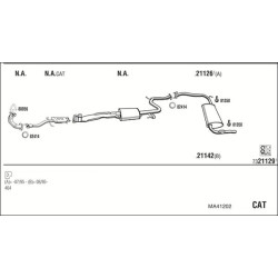 Išmetimo sistema WALKER MA41202