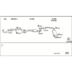 Išmetimo sistema WALKER MA41204