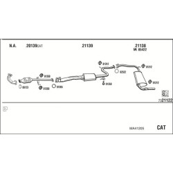 Išmetimo sistema WALKER MA41205