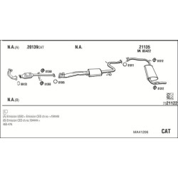 Išmetimo sistema WALKER MA41206