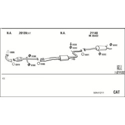 Išmetimo sistema WALKER MA41211