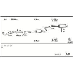 Išmetimo sistema WALKER MA41212