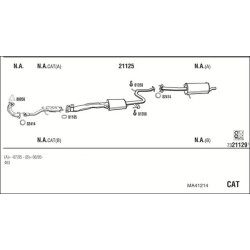 Išmetimo sistema WALKER MA41214