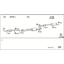 Išmetimo sistema WALKER MA41219