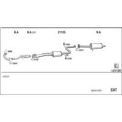 Išmetimo sistema WALKER MA41234