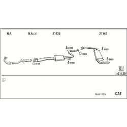 Išmetimo sistema WALKER MA41235