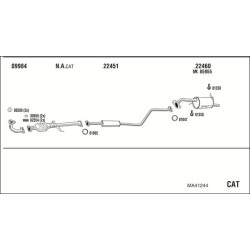 Išmetimo sistema WALKER MA41244