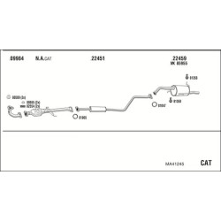 Išmetimo sistema WALKER MA41245