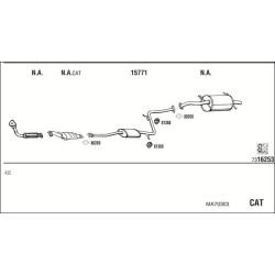 Išmetimo sistema WALKER MA70303