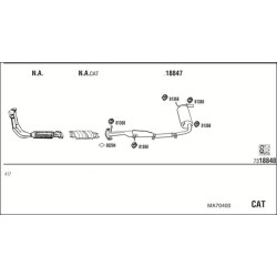 Išmetimo sistema WALKER MA70400