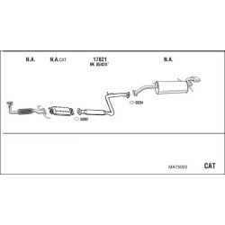 Išmetimo sistema WALKER MA75002